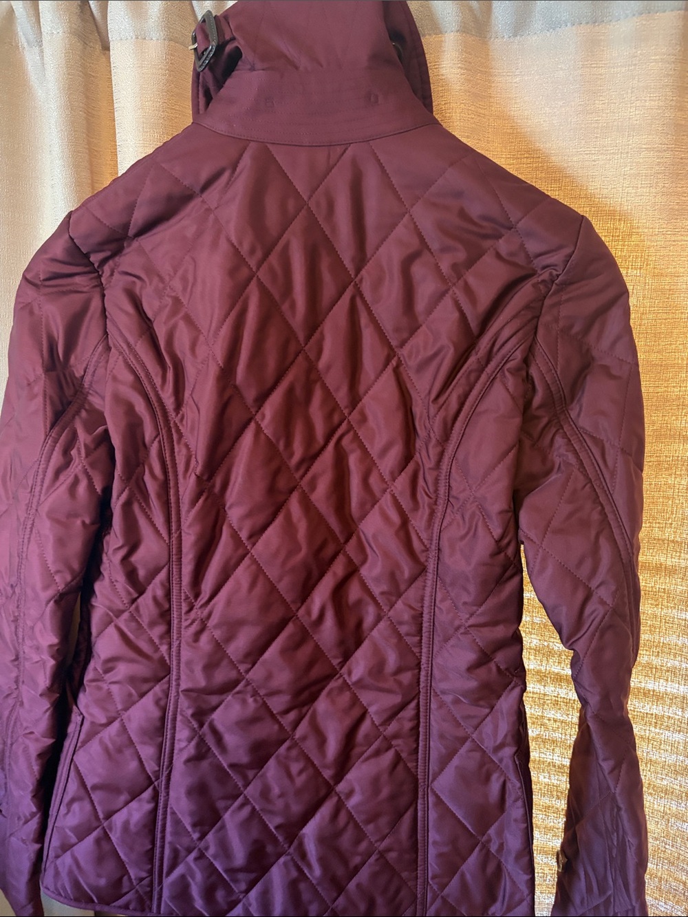 NWT Burberry Fernleigh Quilted Women's Jacket in Deep Burgundy XS - Picture 9 of 13